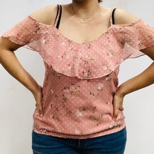 Faballey Pink Floral Top